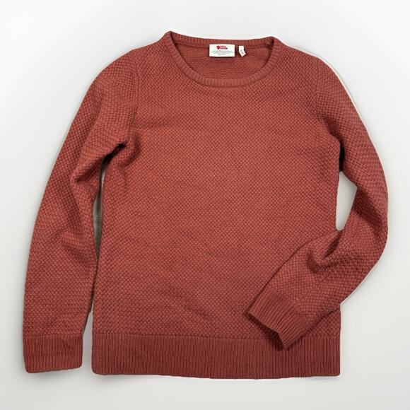 Fjallraven Women's Crew Neck Sweater - Rust Red - Picture 1 of 9
